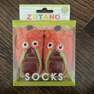 Zutano Fox Socks - Size 0-12 Months
